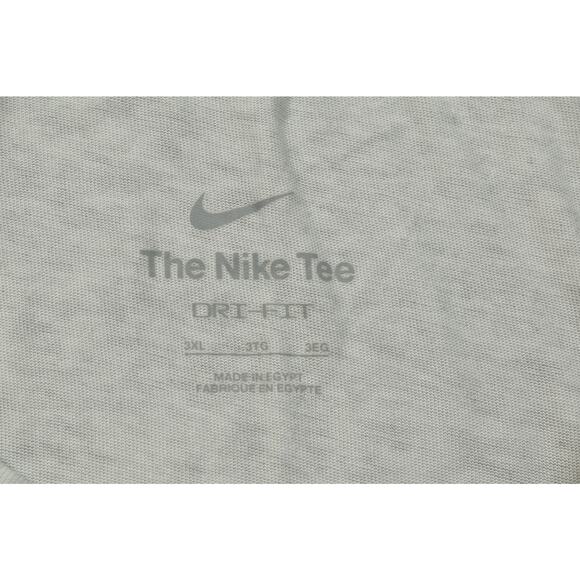 Men's Nike The Nike Tee Dri-FIT Gray Regular Size 3XL T-Shirt Short Sleeve - Picture 8 of 8